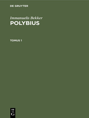 cover image of Immanuelis Bekker